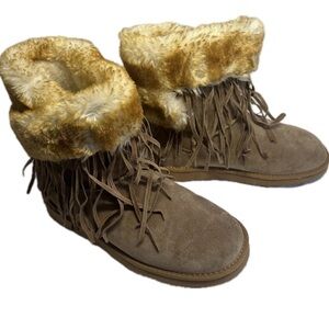 Lamo SONORAN COLLECTION- Fringe Fur-Lined Women's Boots